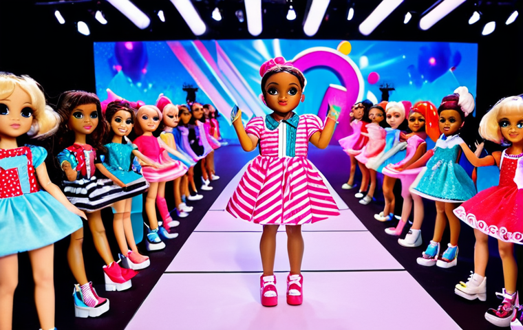 LOL Surprise Fashion Show**
"A vibrant and colorful fashion show featuring fully clothed LOL Surprise dolls as models, each with unique and elaborate outfits; runway setting with flashing lights and cheering crowd; safe for work, appropriate content, professional photography, perfect anatomy, correct proportions, well-formed hands, proper finger count, family-friendly, fully clothed in modest clothing, high detail, dynamic composition."
**