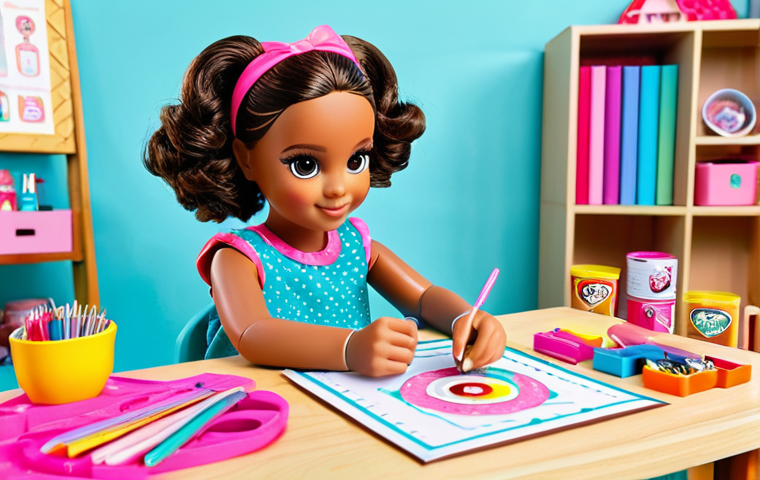 **
A young girl in a brightly colored, fully clothed outfit is customizing a LOL Surprise doll with DIY accessories at a crafting table. The background shows a sunny playroom filled with other LOL dolls and craft supplies. Perfect anatomy, well-formed hands, proper finger count, natural body proportions, safe for work, appropriate content, fully clothed, family-friendly, professional illustration.
**