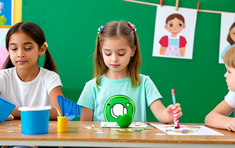 LOL 서프라이즈의 환경 친화적 측면 - **

"A young girl participating in a 'Green Challenge' activity, decorating recycled LOL Surprise pa...