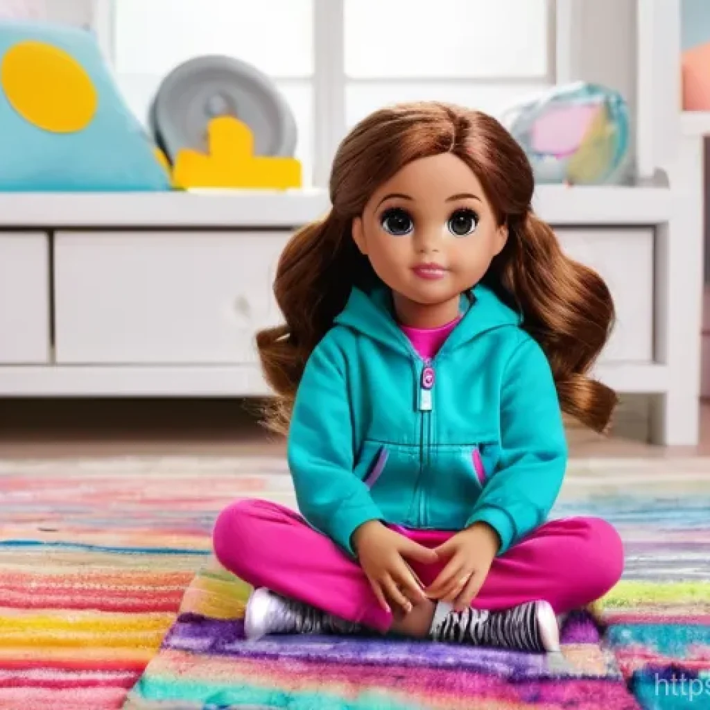 LOL 서프라이즈의 주요 경쟁 제품 분석 - **Prompt:** A young girl, aged 6-7, with bright, curious eyes, is sitting cross-legged on a soft, co...