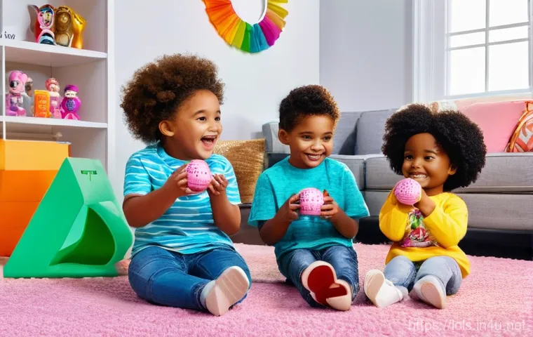 LOL 서프라이즈의 다양한 글로벌 트렌드 활용 - A creative 9-year-old girl, with focused expression, carefully styling an L.O.L. Surprise! OMG Jams ...