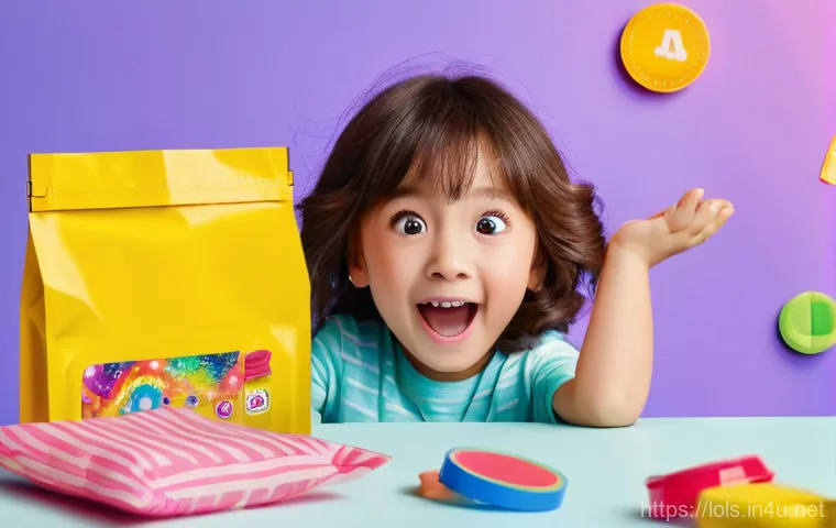LOL 서프라이즈의 글로벌 소비자 만족도 조사 - **Prompt 1: Exciting Unboxing Moment**
    A close-up shot of a joyful child, approximately 7-9 year...