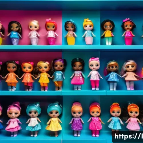 Home 25 LOL 서프라이즈의 글로벌 판매량 분석 - A joyful, diverse 8-year-old girl, brightly dressed in a cute, age-appropriate outfit, excitedly unb...